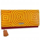  arpera abstract Genuine Leather wallet|yellow |C11527-92   